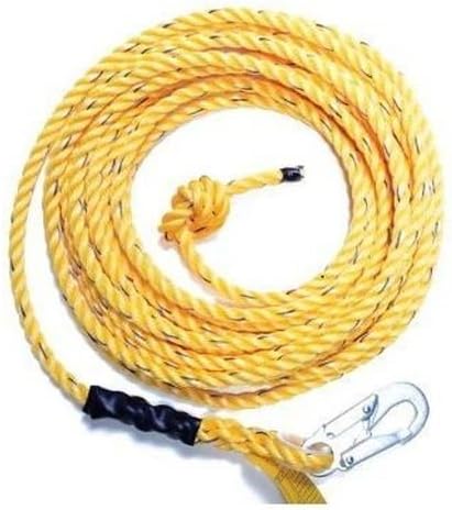Guardian Fall Protection (01365) VL58-150 Standard 5/8 Inch Thick Rope with Snaphook End, 150-Foot