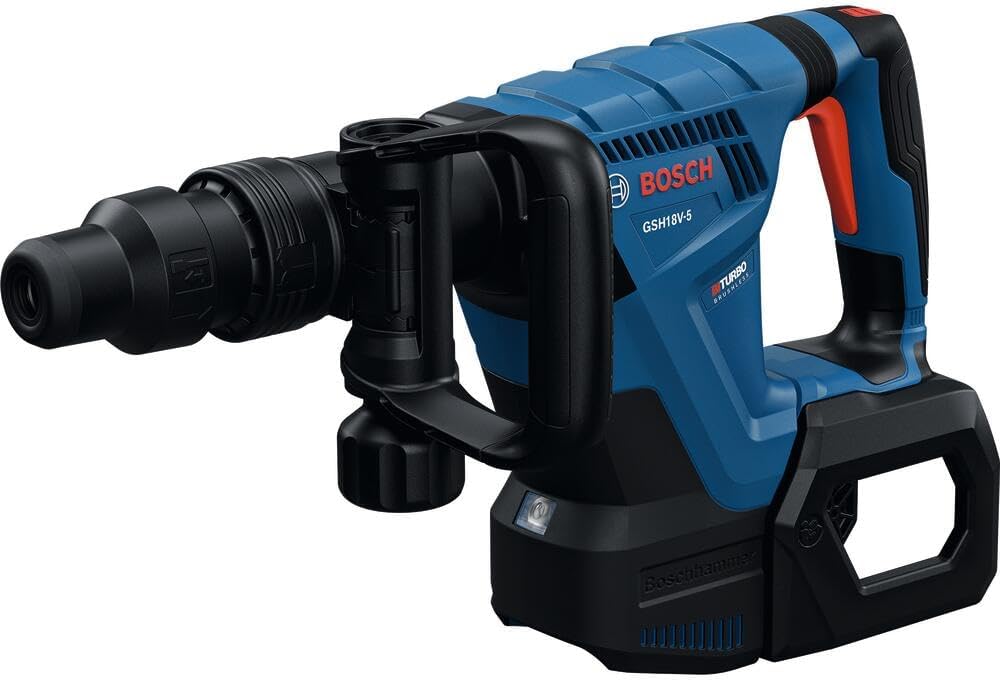 BOSCH GSH18V-5L SDS-max Demolition Hammer - Powerful, Lightweight, and Versatile for Chiseling Applications with Vibration Control