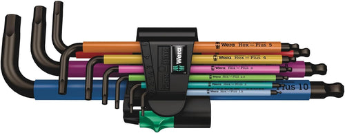 Wera Tools (05073593001) 950 SPKL/9 SM N SB Long ARM HEX Key Set