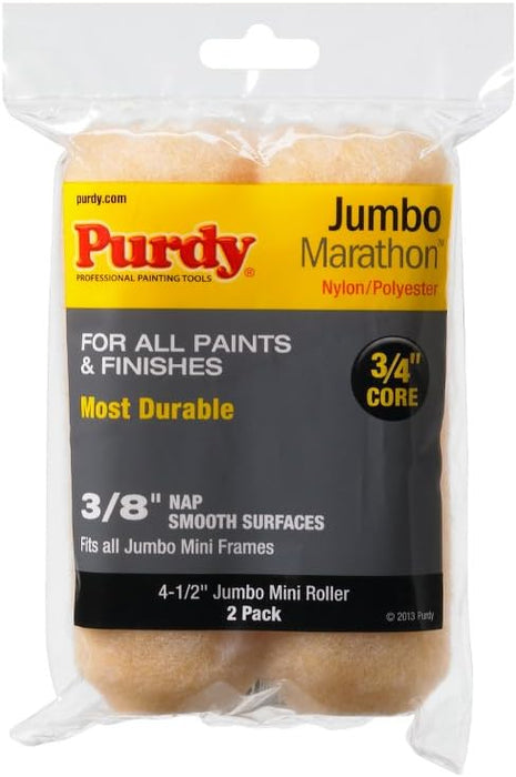Purdy 14G624062 Mini Roller Replacements - 4-1/2" x 3/8" Nap (Pack of 2)