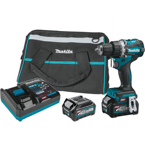 MAKITA 40V Max (GFD02D) XGT Compact Brushless Cordless 1/2" Driver‑Drill Kit (2.5Ah)