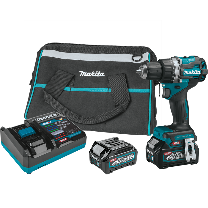 MAKITA 40V Max (GFD02D) XGT Compact Brushless Cordless 1/2" Driver‑Drill Kit (2.5Ah)