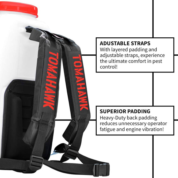 Tomahawk 5 Gallon Gas Power Backpack Sprayer 450 PSI Pump Garden Spraying
