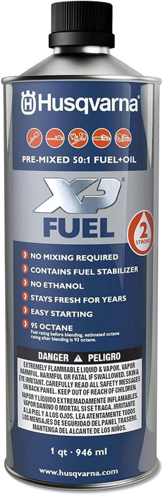 Husqvarna 584309701 XP Pre-Mixed 2-Stroke Fuel and Engine Oil Quart (6 Pack)