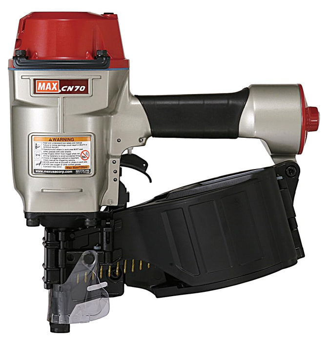 Max USA (CN70) 1-3/4-Inch to 2-3/4-Inch Heavy Duty Coil Nailer