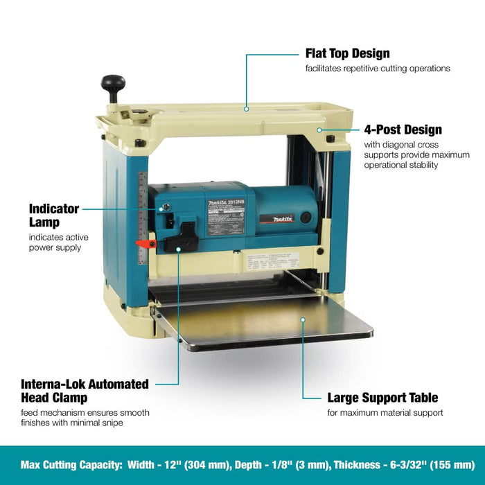 Makita (2012NB) 12" Portable Planer