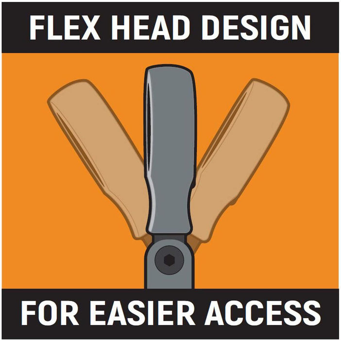 GEARWRENCH (86722) 22mm 4 Degree Swing Arch 12 Point Flex Head Ratcheting Combination Wrench