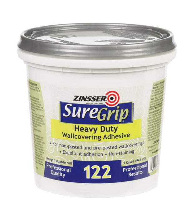 Zinsser 69384 Clear SureGrip Heavy Duty Strippable Wallcovering Adhesive