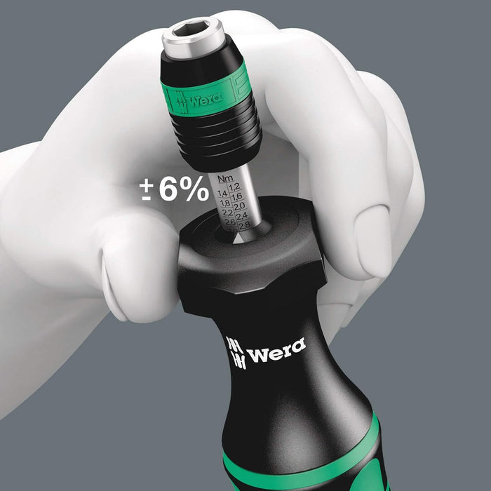 Wera Tools (05350451001) 7445/46/47 Kraftform Torque Screwdriver Set 2.5-55.0 in.lbs., 27 pieces