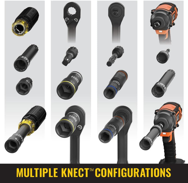 Klein Tools 32527HD KNECT Impact-Rated HVAC Screwdriver / Nut Driver, 11-in-1