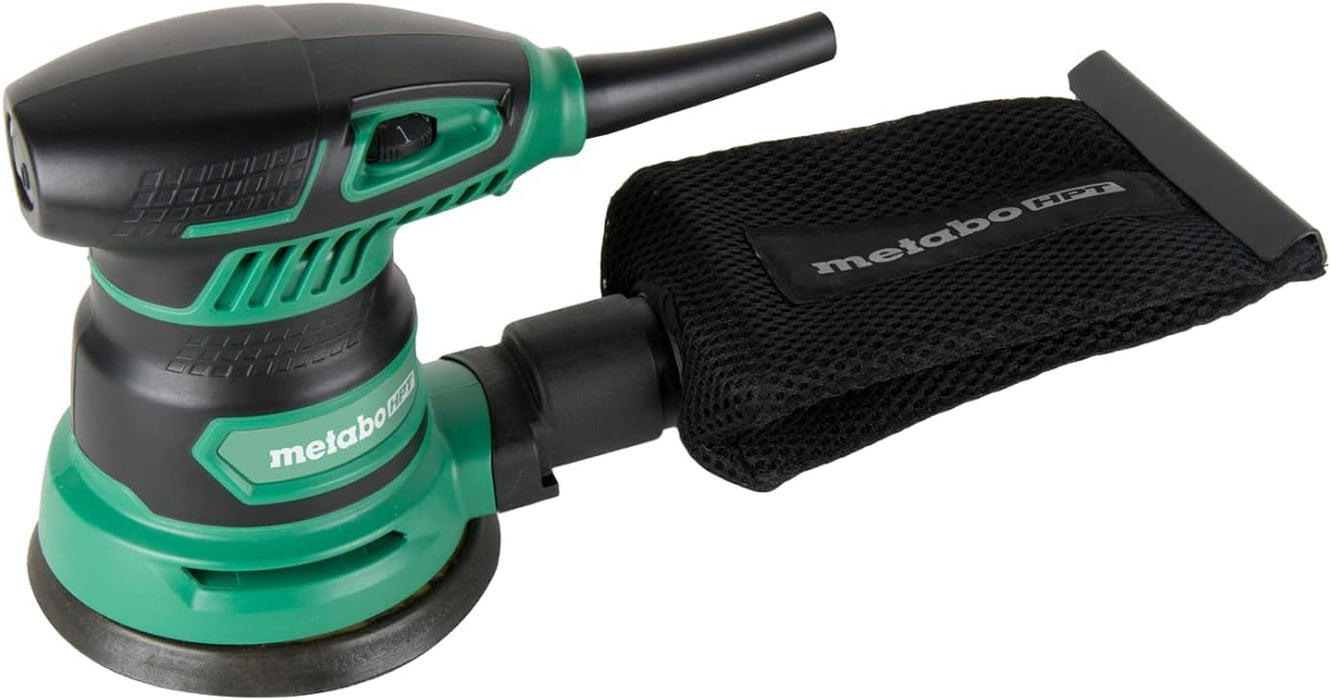 Metabo HPT 5-Inch Random Orbit Finishing Sander, Variable Speed, Palm-Style Comfort Grip, 230W 2.8 Amp Motor, 9,000-13,000 RPM, Dust Collection Hose Connector, Compact and Lightweight Design, SV13YST