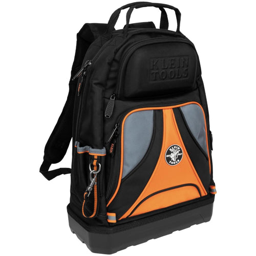 Klein Tools 55421BP-14 Tradesman Pro Tool Bag Backpack, 39 Pockets, Black, 14-Inch
