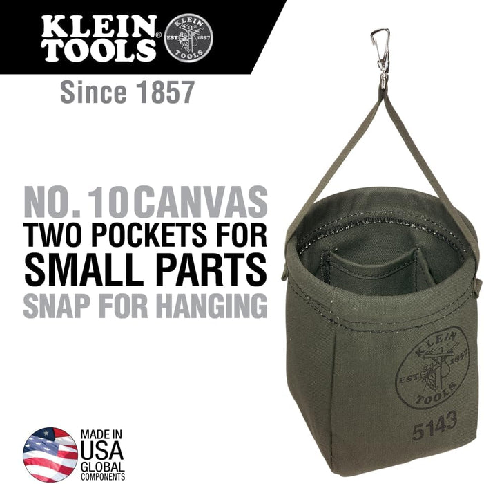 Klein Tools 5143 Canvas Tapered-Bottom Bag