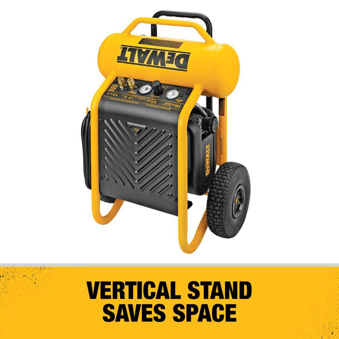 DeWALT 1.6 Hp (D55146) Continuous 200 Psi, 4.5 Gallon Compressor, 17" x 33.75" x 24.5"