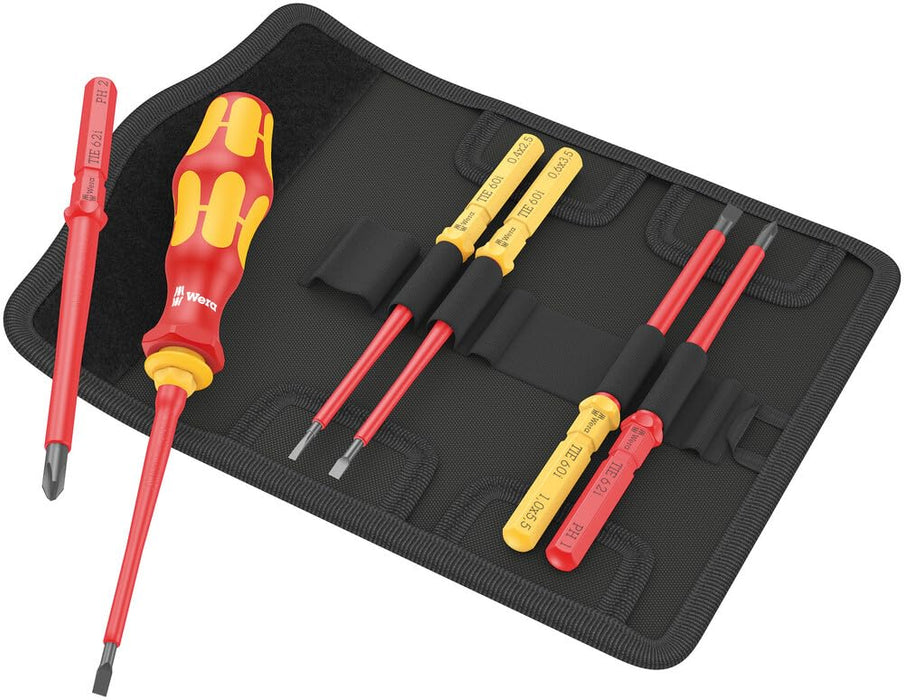 Wera Tools - Kraftform Kompakt VDE 7 Universal 1 Tool Finder, 7 Pieces - 05006600001