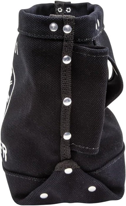 Klein Tools 5416TFR Tool Bag, Flame Resistant Canvas Bag for Bolt Storage with Double Reinforced Bottom and Tunnel Connect, 5 x 10 x 9-Inch