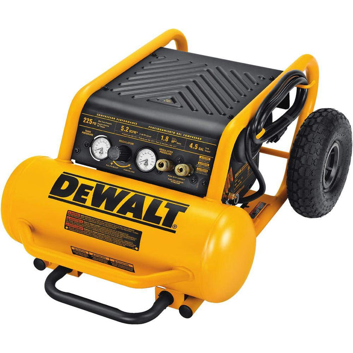 DeWALT 1.6 Hp (D55146) Continuous 200 Psi, 4.5 Gallon Compressor, 17" x 33.75" x 24.5"