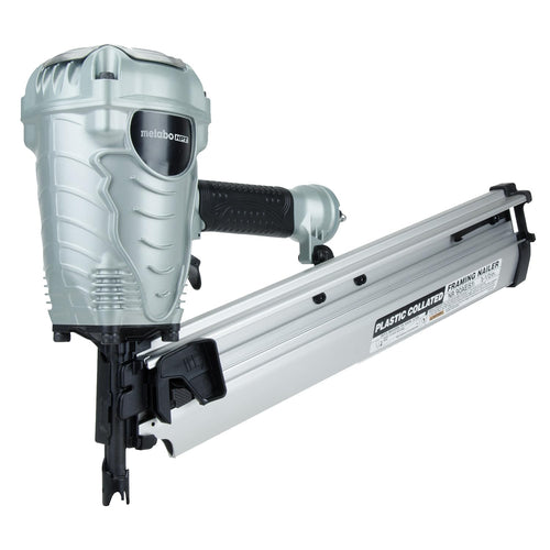 Metabo HPT Framing Nailer, Pro-Preferred Power Nailer for Flooring, Roof Decking, and More, Lightweight 7.5 lbs Framing Tool for 21° 2" to 3-1/2" Plastic Collated Nails, NR90AES1 NR90AES1 Only