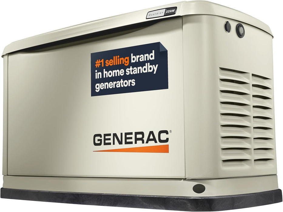 Generac 7042 Guardian 22kW Home Standby Generator – Air-Cooled, Smart Controls, Wi-Fi Enabled, Whole House Backup