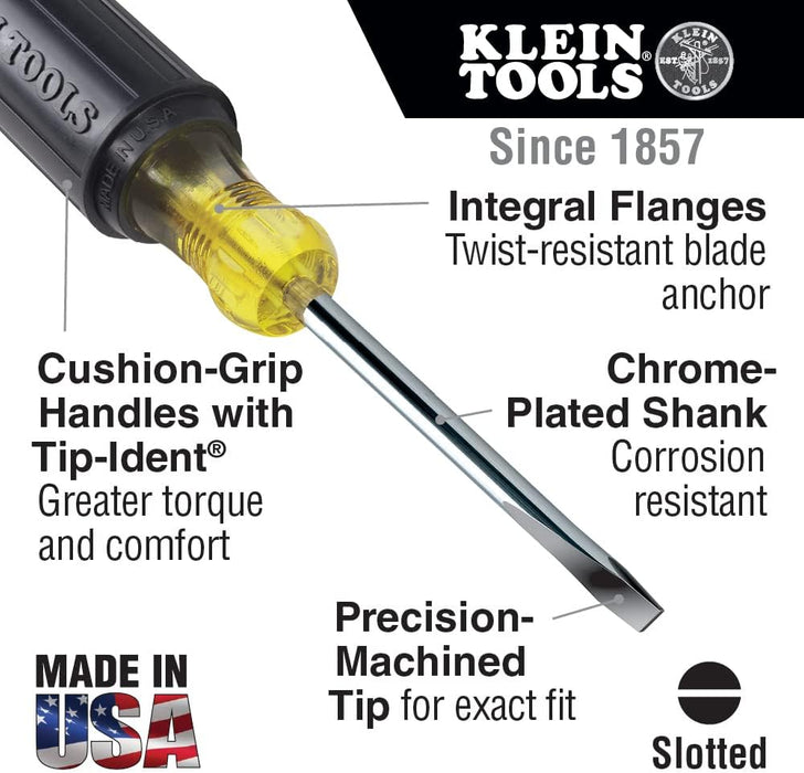 Klein Tools 85484 Screwdriver Set, Mini Slotted and Phillips, 4-Piece