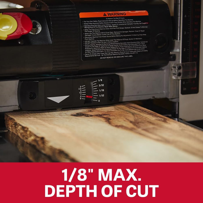 JET 13-Inch Benchtop Planer, Helical Style, 18/26 FPM, 120V 1Ph (Model JWP-13BT)