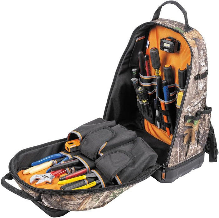 Klein Tools 62800BPCAMO Tradesman Pro XL Tool Bag Backpack, 40 Pockets, Camo