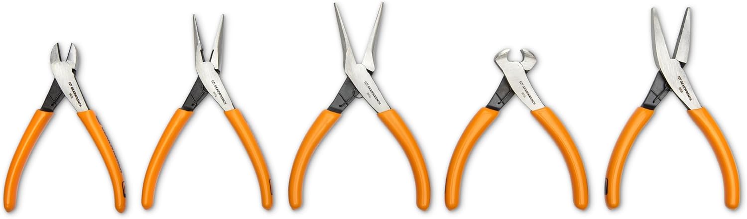 GEARWRENCH 5 Piece Precision Plier Set | 89730 5 Piece Set