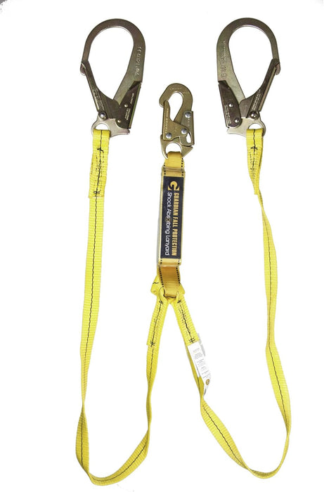 Guardian Fall Protection 01231 6-Foot Double Leg Shock Absorbing Lanyard