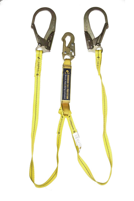 Guardian Fall Protection 01231 6-Foot Double Leg Shock Absorbing Lanyard