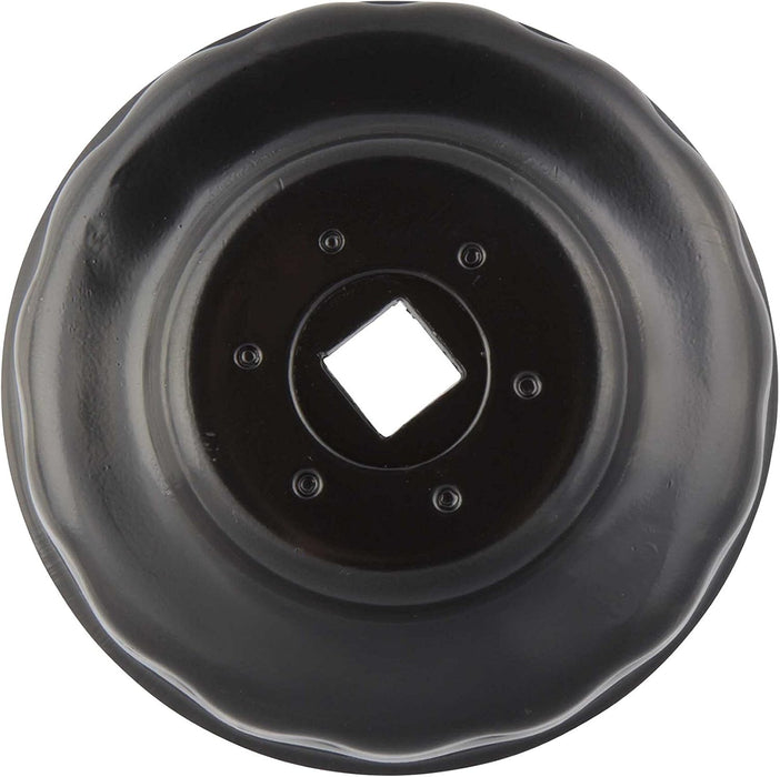 Steelman 06117 Low Profile Oil Filter Cap Wrench Socket 74mm and 76mm x 15 Flute, Heavy Duty Chrome Vanadium Steel