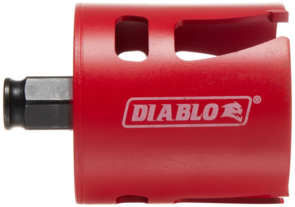 Diablo Demo Demon Carbide Teeth Rough - In Hole Saw - Compatible with SnapLock Plus Mandrel System - 2-9/16" Diameter, 2-3/8" Length - DHS2563CTR One Size