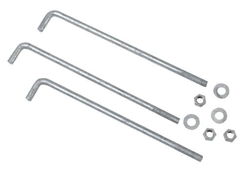 Mutual Industries 7701-0-10 Anchor Bolts, 1/2" x 10" (Pack of 50)