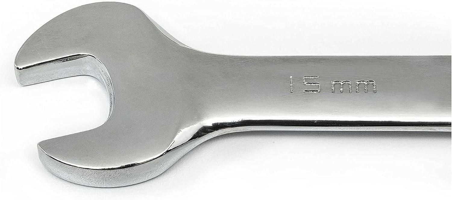 GEARWRENCH 30 Piece 12 Point Ratcheting Combination SAE/Metric (1/4-1 in., 8-24 mm) Wrench Set with Wrench Racks - 86702