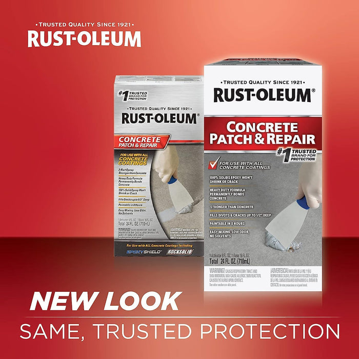 Rust-Oleum 301012 EpoxyShield Concrete Patch and Repair, Gray, 24 Oz (Pack of 4)