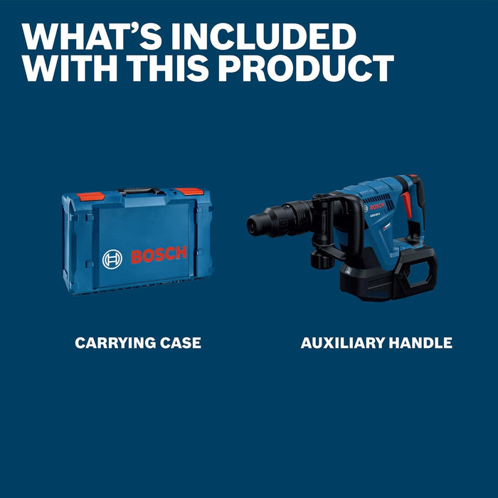 BOSCH GSH18V-5L SDS-max Demolition Hammer - Powerful, Lightweight, and Versatile for Chiseling Applications with Vibration Control