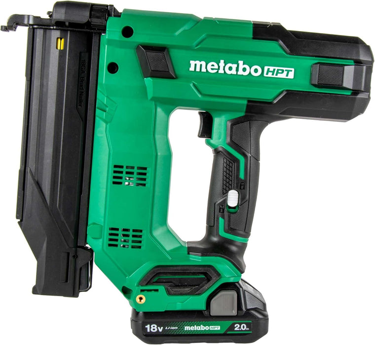 Metabo HPT 18V MultiVolt 18-Ga Compact Cordless Brad Nailer Kit, Includes 1-18V 2.0 Ah Battery, NT1850DG