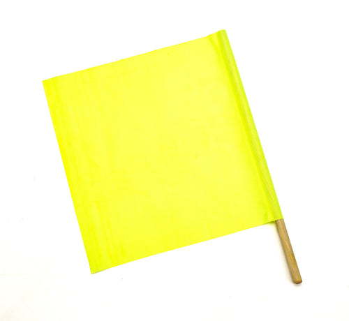 Mutual Industries M14994-139-1824 Vinyl Highway Safety Flag, Lime, 18" x 18" x 24" (Pack of 10)