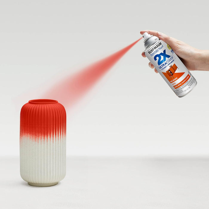 Rust-Oleum 263149 Painter's Touch 2X Ultra Cover Spray Paint, 12 oz, Satin Fire Orange (Pack of 1)