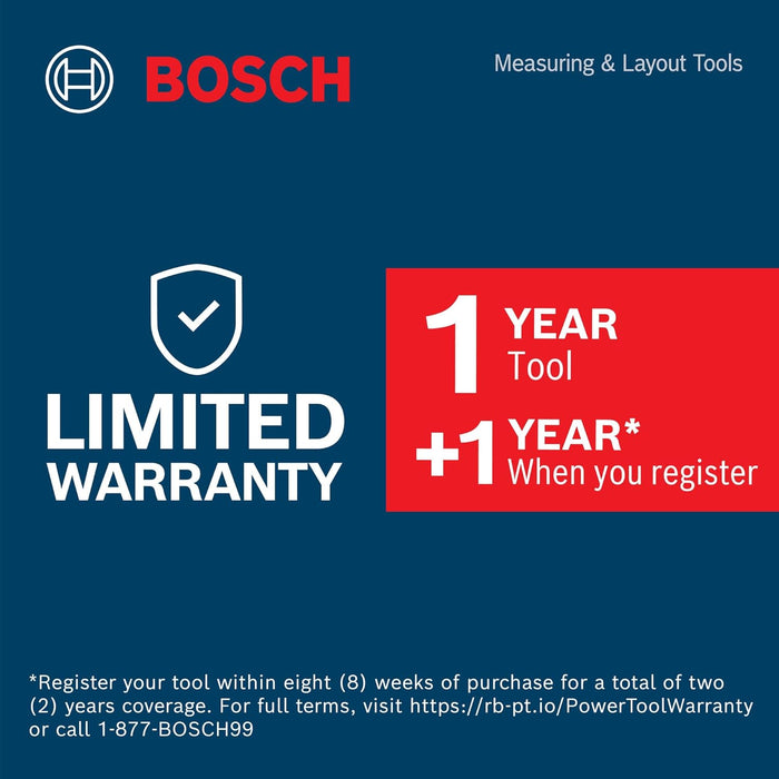 Bosch GLL300-42GL 360º Green-Beam Three-Plane Leveling and Alignment Laser, Self-Leveling, Li-Ion Battery, USB-C Charging, IP65 Rated, 100 Ft. Range