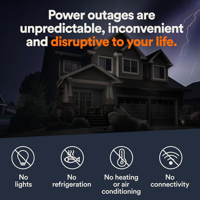 Generac 7043 Guardian 22kW LP / 19.5kW NG Home Standby Generator – Air-Cooled, Wi-Fi Enabled, 200-Amp Transfer Switch