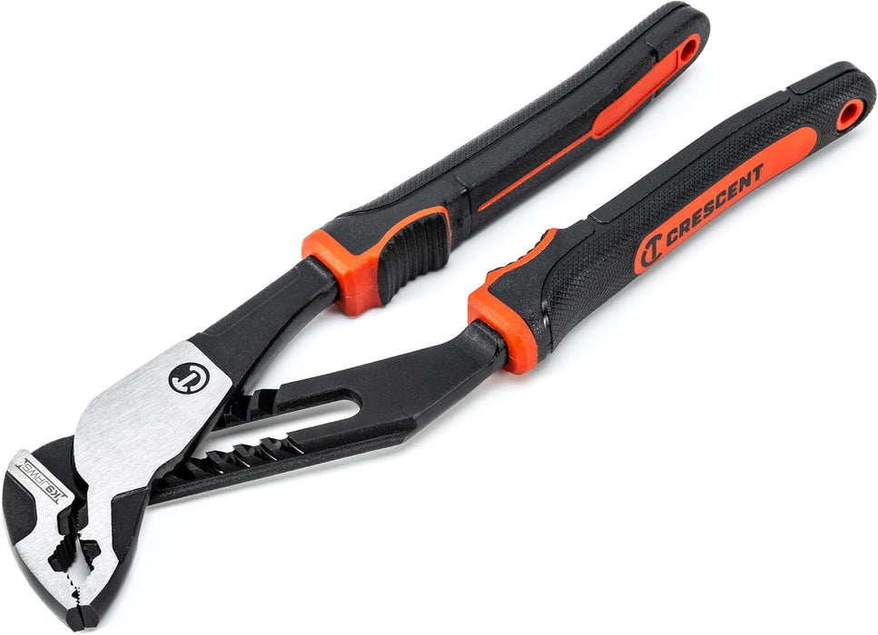 Crescent (RTZ28CG) Plier, 8", Straight Jaw, T&G, Cushion Grip