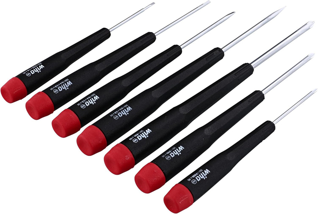 Wiha 26197 7 Piece Precision Slotted and Phillips Screwdriver Set