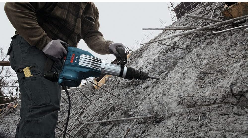 BOSCH DH1020VC Inline 15 Amp SDS-Max Demolition Hammer with Vibration Control