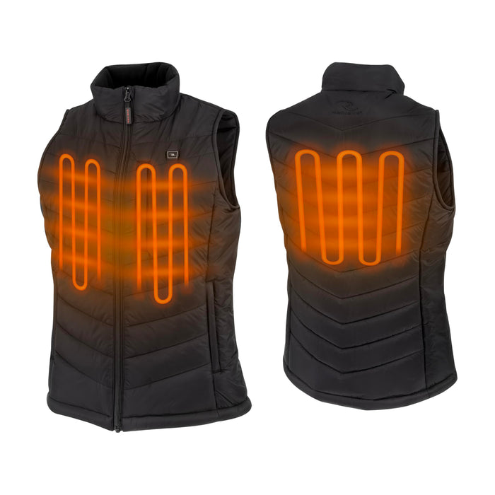 Radians (RHG-V201B-2X) Women's Heated Puffer Vest Kit with Battery, Black, XX-Large