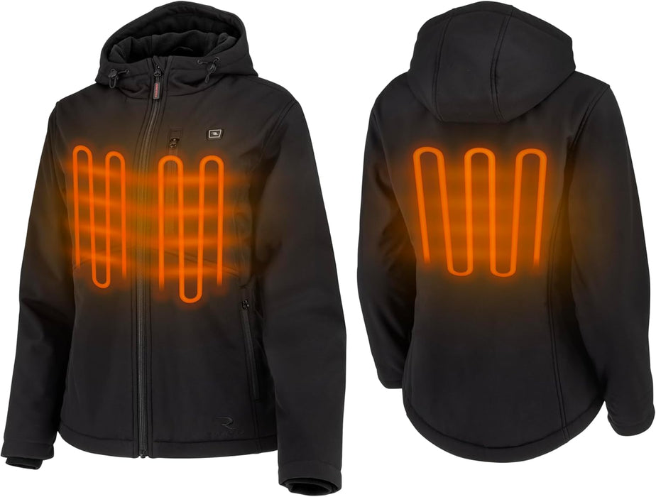 Radians (RHG-J101B-L) Women's Standard Heated Apparel - Jackets, Black, Large