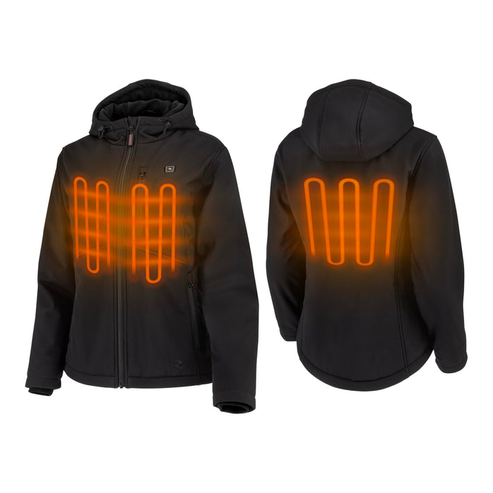 Radians (RHG-J101B-L) Women's Standard Heated Apparel - Jackets, Black, Large