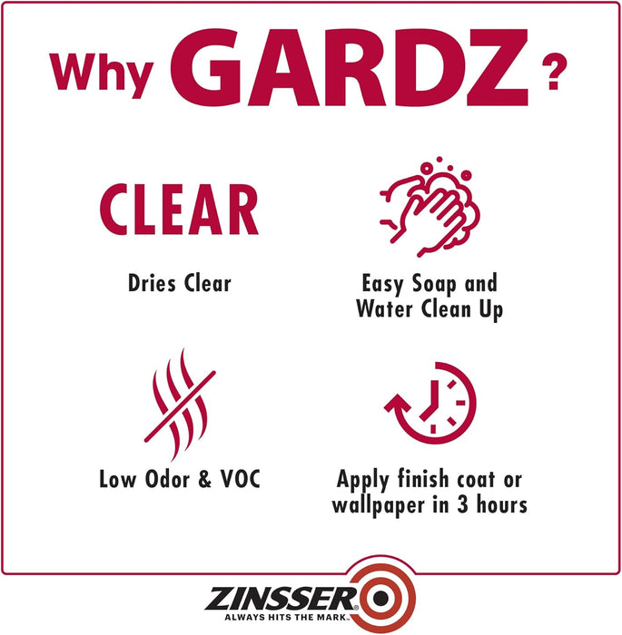 Zinsser 02301-4PK Problem Surface Sealer, Gallon, Clear, 4 Pack