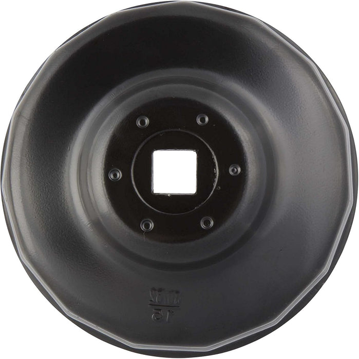 Steelman Low Profile Oil Filter Cap Wrench Socket 80mm and 82mm x 15 Flute, ⅜-inch Drive, Heavy Duty Chrome Vanadium Steel