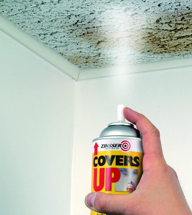 ZINSSER 3688 White Zinsser Covers Up Ceiling Paint and Primer in 1, 13 Ounce Aerosol Spray Can (Pack of 6) White 13 Ounce (Pack of 6) Spray Can