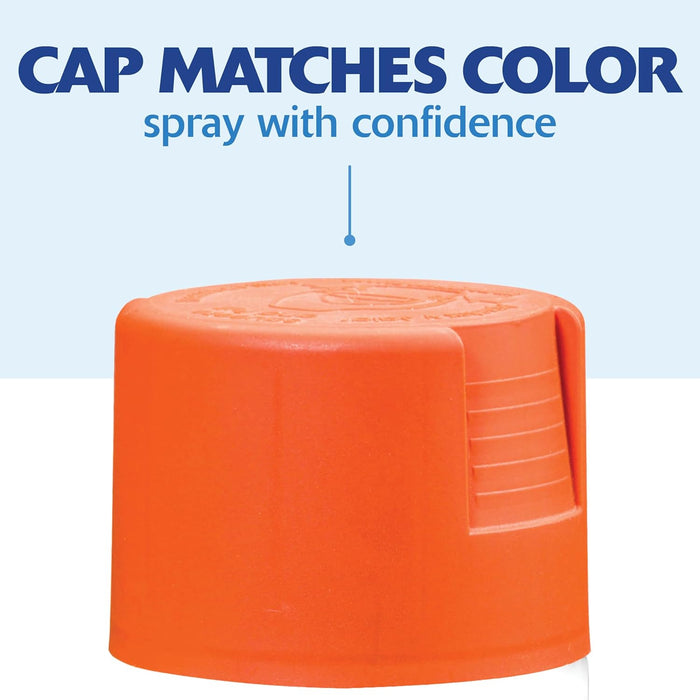 Rust-Oleum 263149 Painter's Touch 2X Ultra Cover Spray Paint, 12 oz, Satin Fire Orange (Pack of 1)